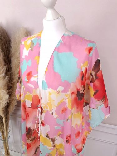 PAREO CHUSTA PLAŻOWA FRĘDZLE TUNIKA MODNE WZORY na Arena.pl