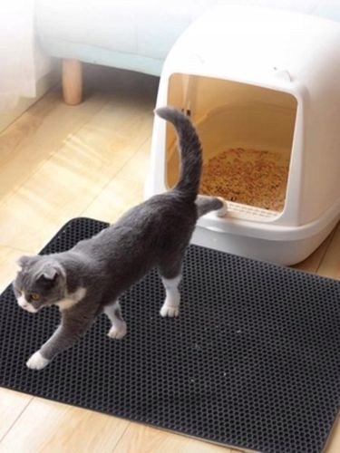 Mata wycieraczka pod kuwetę 60x45 szara Praktyczne rozwiązanie na żwirek! na Arena.pl