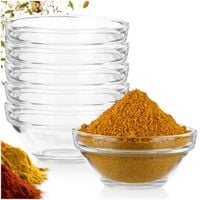 6x Miseczki Szklane na Sos Dip Sosjerki Miski Dipówki Pojemniki 7,5cm 80 ml