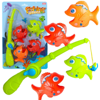 Łowienie Rybek Zestaw Wędka Do Łowienia Rybek Zabawka Do Kąpieli 5658-8