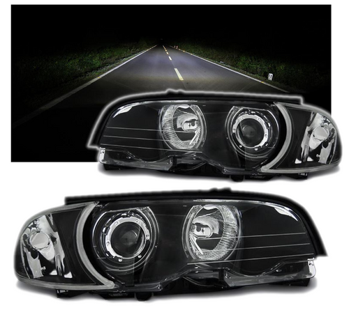 LAMPY REFLEKTORY Do BMW E46 COUPE CABRIO Od 1999 Do 2003 BIAŁE RINGI LED na Arena.pl