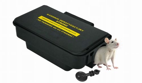 3X TRWAŁY KARMNIK Z NADRUKIEM NA MYSZY SZCZURY STACJA DERATYZACYJNA STRONG na Arena.pl