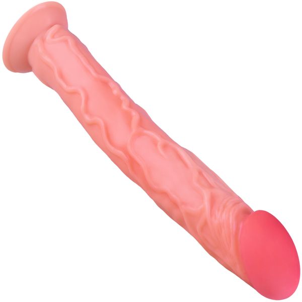 Największe Dildo Xxl Penis Z Cyberskóry 34 Cm Cielisty zdjęcie 7