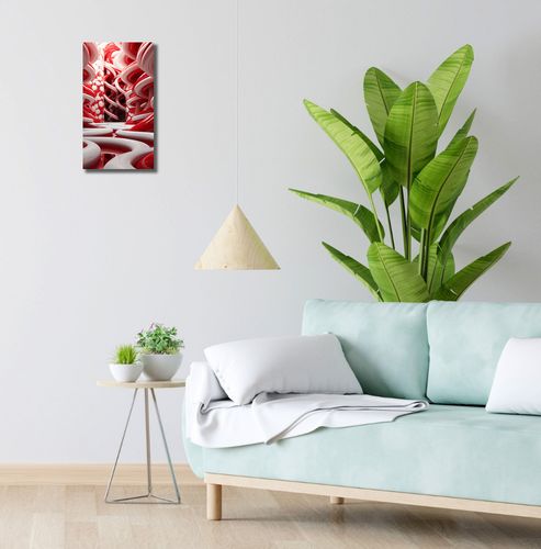 Obraz 20x40cm Czerwone Wiry na Arena.pl