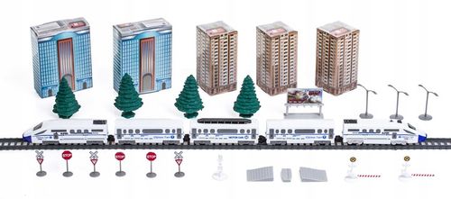 KOLEJKA ELEKTRYCZNA XXL Pociąg na baterie Most Tunele Zestaw TORY 9 metrów na Arena.pl