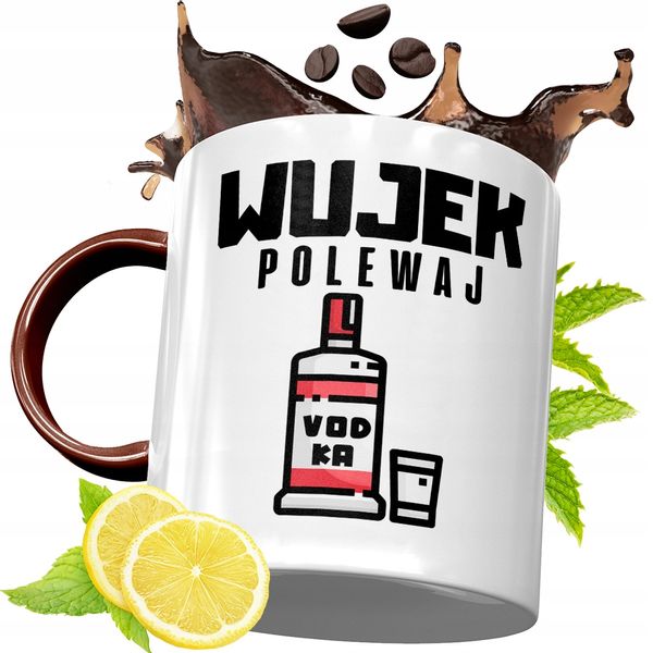 Kubek Bordowy Dla Wujka Na Urodziny Prezent Z Nadrukiem Ze Zdjęciem zdjęcie 1