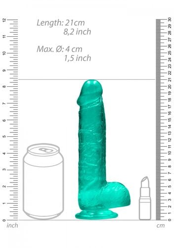 realistic dildo with balls   8/ 21 cm na Arena.pl