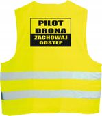 KAMIZELKA ODBLASKOWA z nadrukiem PILOT DRONA