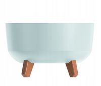 Doniczka na nóżkach GRACIA LOW DGRL400L | Biały, Kształt Okrągły, Wymiary 38x20.7 cm, Kolor Biały, Prosperplast