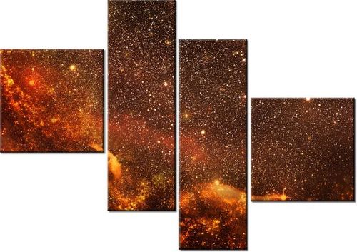 100 70CM OBRAZ 4 ELEM KOSMOS DRUK PŁÓTNO RAMA na Arena.pl