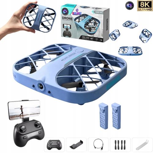 Trikowy mini dron Halpix zdalnie sterowany z kamerą 8K i Wi-Fi na Arena.pl
