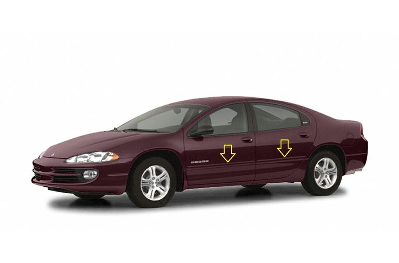 Dodge Intrepid 1998-2004 - Listwy chrom boczne drzwi chromowane ochronne zdjęcie 1
