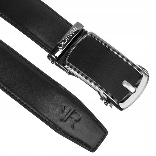 Rovicky pasek skórzany męski automat do garnituru do jeansów klasyczny na Arena.pl