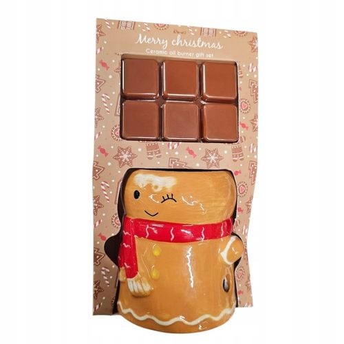 Ceramiczny kominek + wosk zapachowy piernik Mikołaj kominek tealight GRATIS na Arena.pl