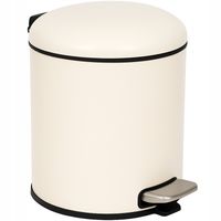 Kosz na Śmieci Odpady Beżowy do Domu ViO 5B5-ROM łazienkowy z Pedałem 5L
