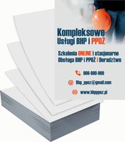 Ulotki A6 reklamowe firmowe 1000 szt różne wzory KOMPLEKSOWE USŁUGI BHP