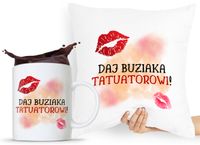 Zestaw Poduszka + Kubek Dla Tatuażysty Prezent Z Nadrukiem Ze Zdjęciem