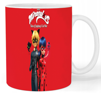 Kubek ceramiczny Biedronka i Czarny Kot - Miraculous