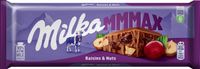 MILKA CZEKOLADA 270G RAISINS NUTS