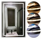 LUSTRO LED 80x90 cm COB 608 diod/m Z WŁĄCZNIKIEM DOTYKOWYM - 3 BARWY