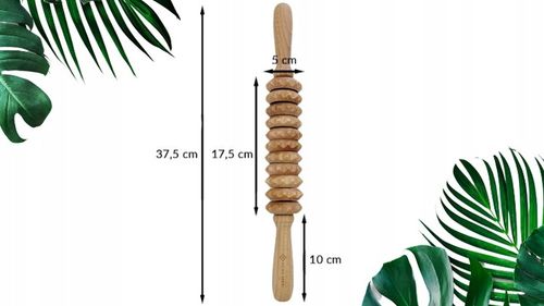 MASAŻER ELASTYCZNY DREWNIANY WAŁEK NA CELLULIT PL na Arena.pl