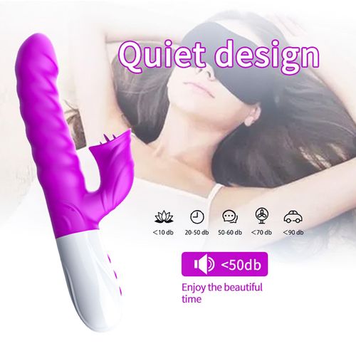 wibrator-silicon, vibrator 7 function and heating mode, purple na Arena.pl