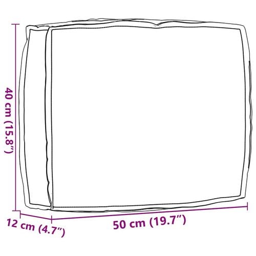 Poduszka Ciemnoszary 50 x 40 x 12 cm Materiał Oxford na Arena.pl