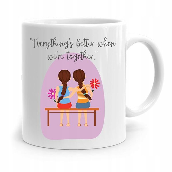 Kubek Prezent Dla Przyjaciela We Are Together Z Nadrukiem Ze Zdjęciem zdjęcie 1