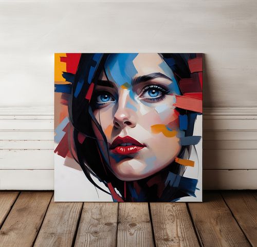 Obraz na płótnie abstrakcja kobieta 100x100 cm na Arena.pl