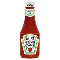 HEINZ KETCHUP ORGINALNY POMIDOROWY ŁAGODNY 450G BUTELKA