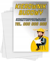 Ulotki A6 reklamowe firmowe 1000 szt projekt w cenie kierownik budowy