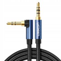 2 x Kabel AUX UGREEN 1.5m Jack 3.5mm Pozłacane Złącza DO Audio Czarny