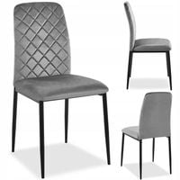 KRZESŁO TAPICEROWANE PIKOWANE WELUROWE SALON JADALNIA KUCHNIA LOFT