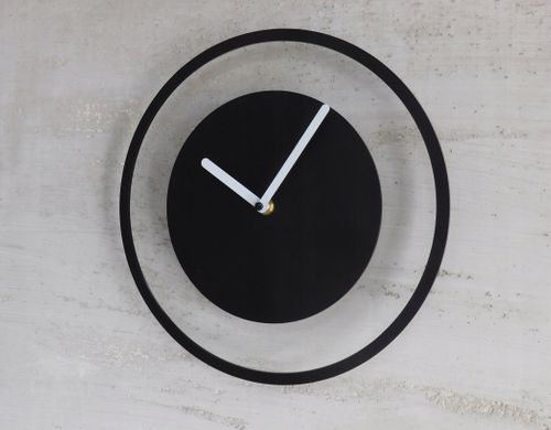 NOWOCZESNY ZEGAR ŚCIENNY CICHY TIME LOOP BLACK1011 na Arena.pl