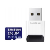 KARTA Samsung Pro PLUS 2023 microSDXC 128GB UHS-I U3 + czytnik kart pamięci