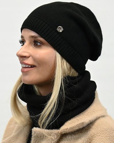 Komplet Czapka z Tubą Znakomita Jakość Czarny B1 na Arena.pl