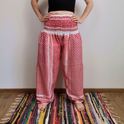 Spodnie Kuloty - Arafaty - Czerwone | Indie na Arena.pl