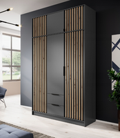 Wysoka Szafa + Nadstawka Lamele h 205 cm NELA