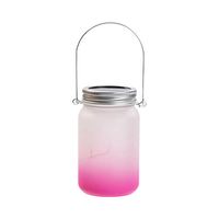 Lampion 450 ml z metalowym uchwytem - fioletowy gradient