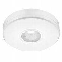 Czujnik Ruchu Zewnętrzny Sufitowy PIR LED Ultra Płaski 2000W 360° IP65