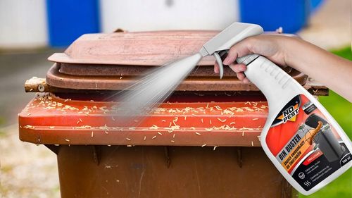 SPRAY ŚRODEK PREPARAT DO ŚMIETNIKÓW KOSZY NA MUCHY I LARWY NO PEST na Arena.pl