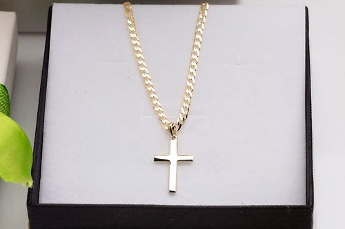 złoty gładki krzyżyk damki lub męski 333 na Arena.pl