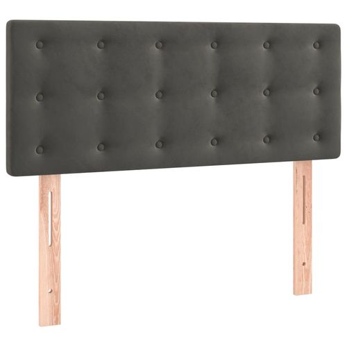 Łóżko kontynentalne z materacem, ciemnoszary aksamit, 90x200 cm na Arena.pl