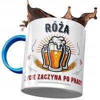 Kubek Błękitny Dla Róży Koleżanki Żony Prezent Z Nadrukiem Ze Zdjęciem