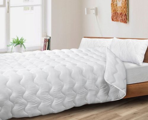 Kołdra i Poduszka 70x80 + 140x200 cm Całoroczna Antyalergiczna Pikowana na Arena.pl