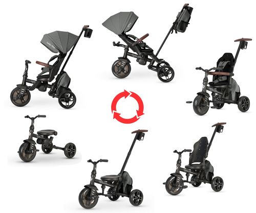 MILLY MALLY 6340 Qplay Rowerek Trójkołowy Comfo Max Grey na Arena.pl