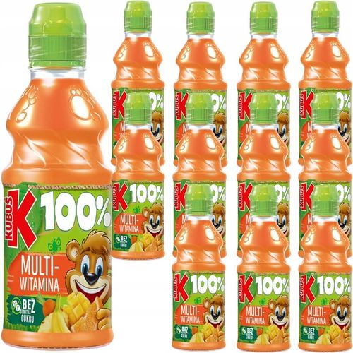 KUBUŚ 100% Sok Multiwitamina Dla Dzieci 12 x 300ml na Arena.pl
