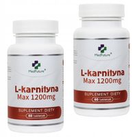 L-karnityna spalanie tłuszczu 120 tabletek / Dla sportowców - 2 opakowania