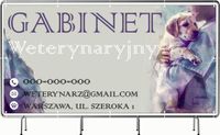 BANER REKLAMOWY 300x150cm oczkowany projekt w cenie GABINET WETERYNARYJNY