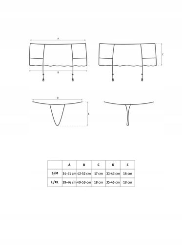 Stringi i pas do pończoch Miamor S/M. Seksowny, wysoka jakość na Arena.pl